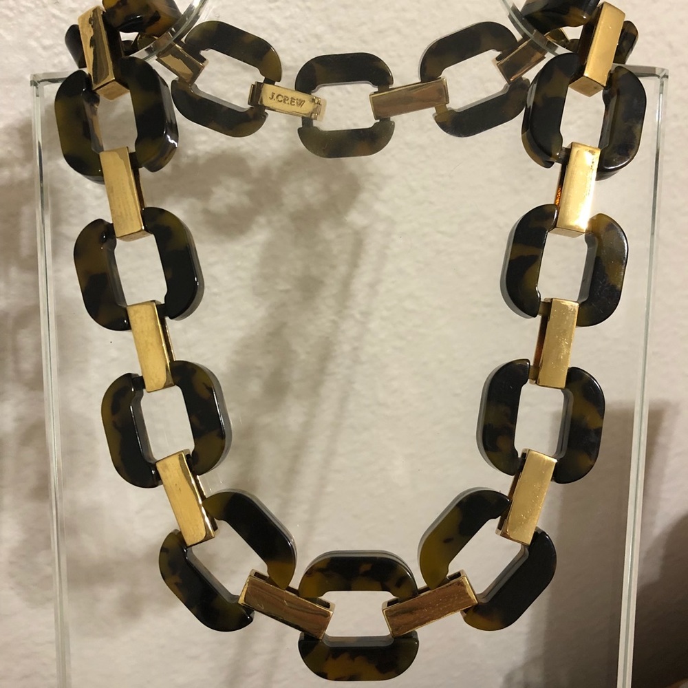 JCrew Tortoise & Gold Necklace